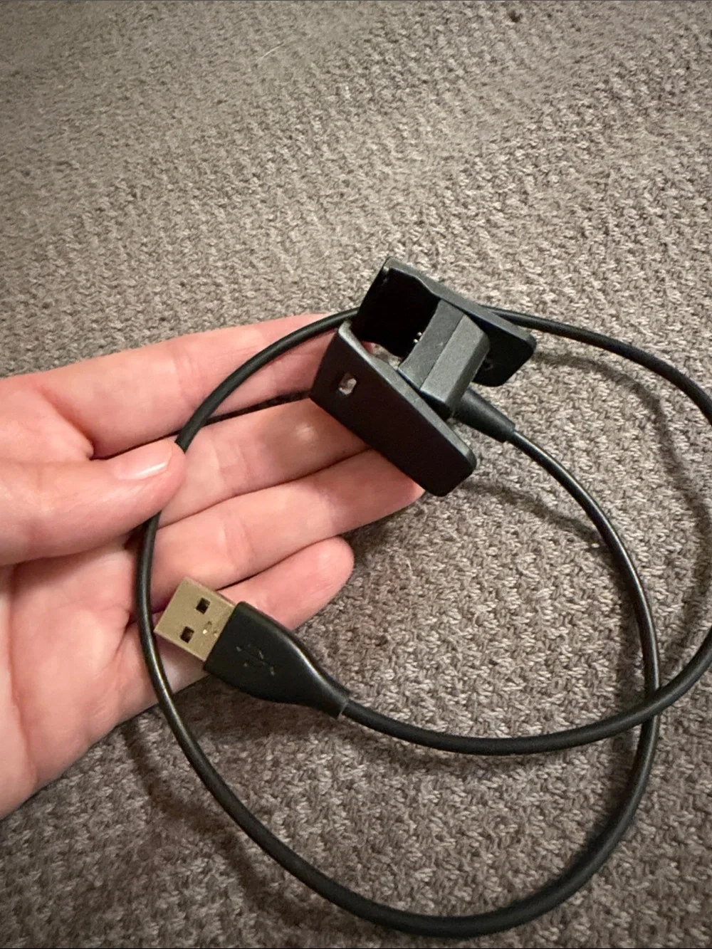 fitbit Charge Fitness Tracker with Navy Blue Band and Black Replacement Strap